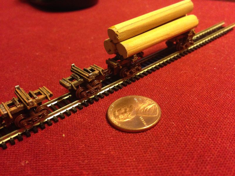 Logging cars two piece