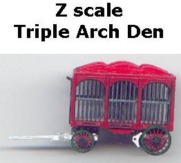 Z scale Triple Arch Den