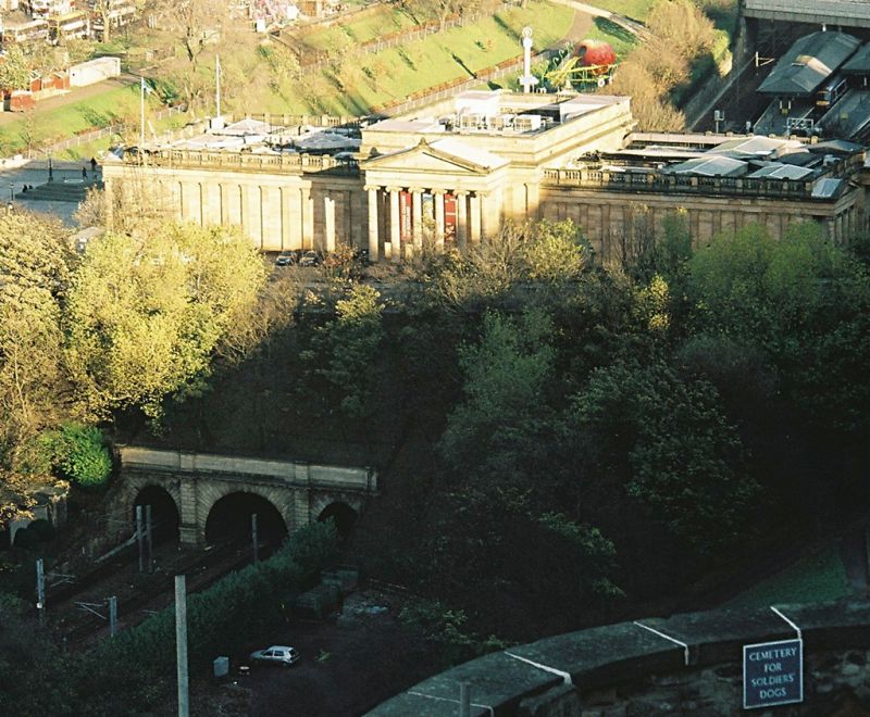 Photo of my railfanning in Edinburgh Scotland in 2005
