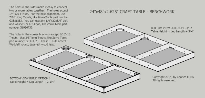 2'x4' Table and Layouts by Chaz