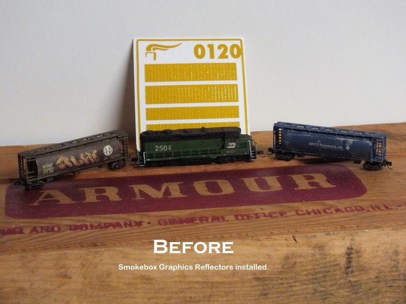 Z scale reflectors from Smokebox Graphics