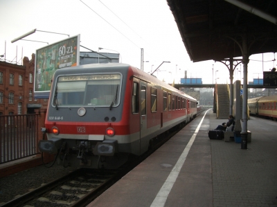 Trains at Szczecin Central Station, Poland