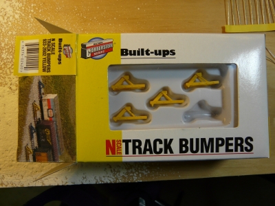 Walthers N scale bumpers for Z scale