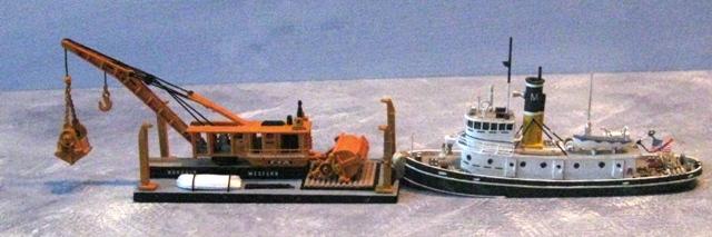 Dredge Barge and Tug
