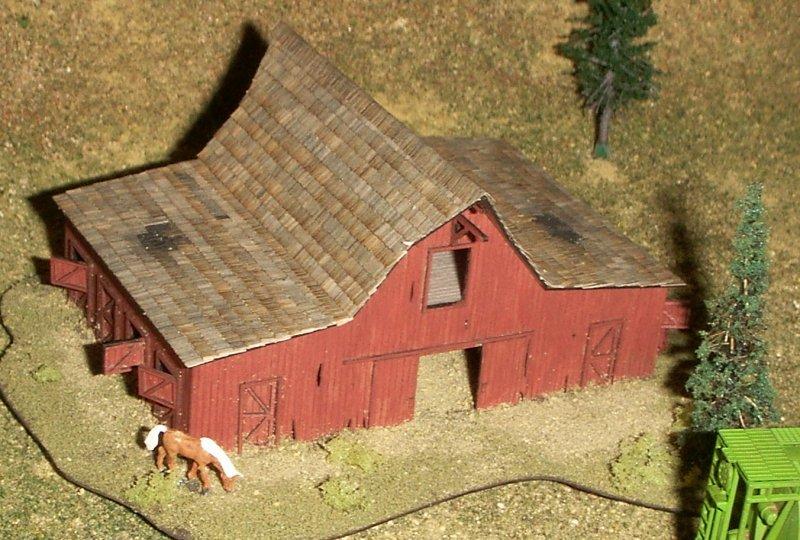 Laser cut barn