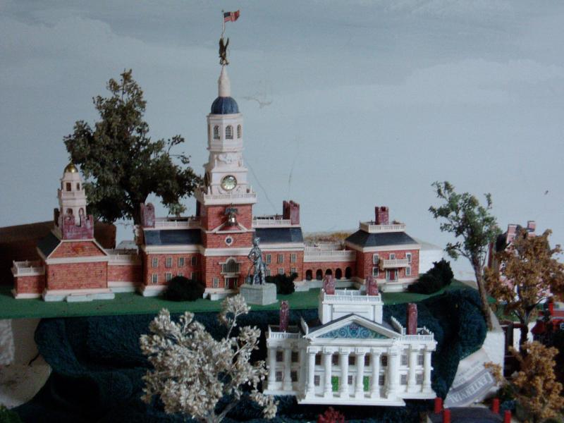 scratch built Independence Hall -Southern mansion