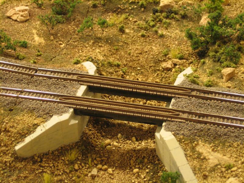 Completed bridge with gaurd rail