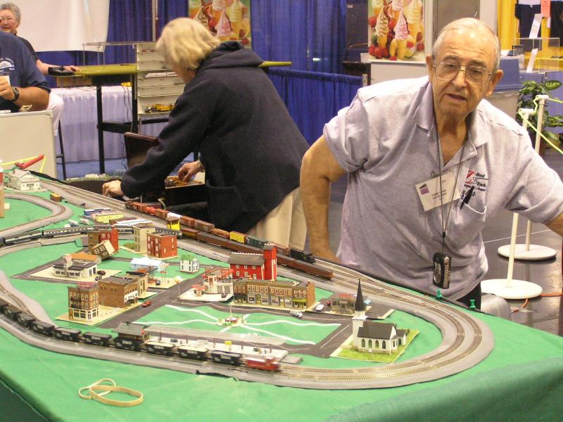 Art Buildman with his Micro-trains Layout