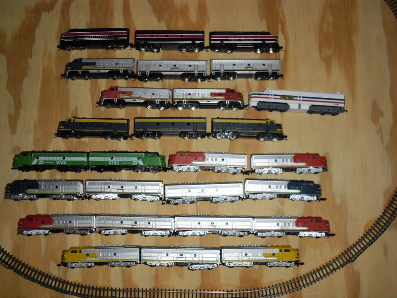 Kins F-7 collection A-B units, All Z scale