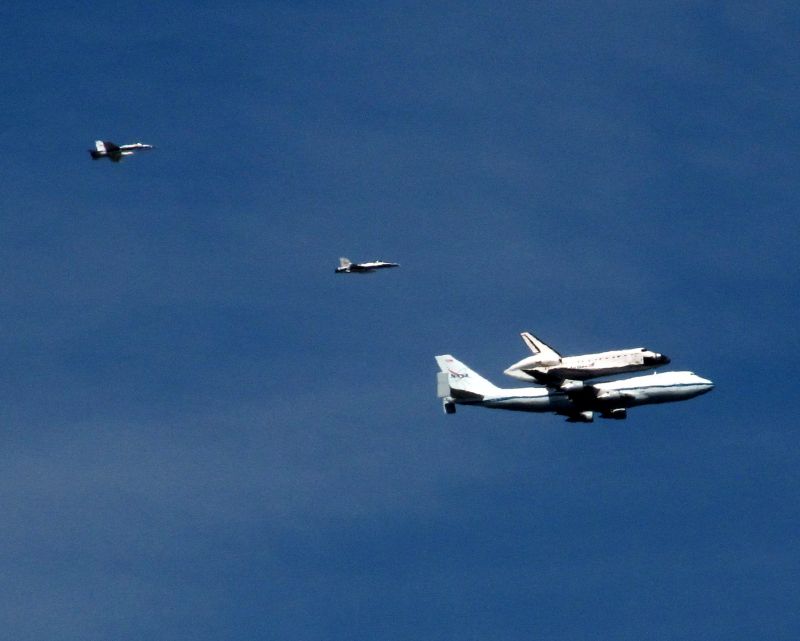 Space Shuttle Endeavour - LA Fly Over